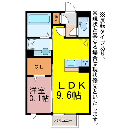 D-room錦町の物件間取画像